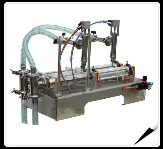 Semi Automatic Filling Machine  > Double Heads Liquid Filling Machine(horizontal type)